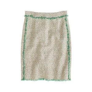 J. Crew Skirt Cream‎ Glitter tweed Mini Skirt 6